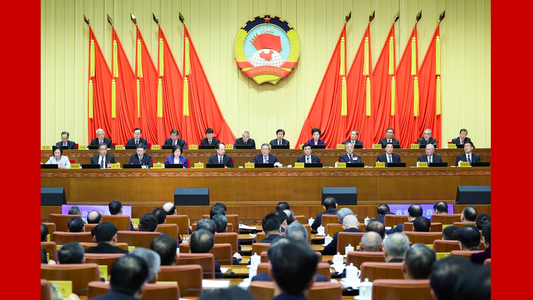 傳達學習貫徹中共二十屆四中全會精神 全國政協十四屆常委會第十四次會議開幕 李強作報告 王滬寧主持